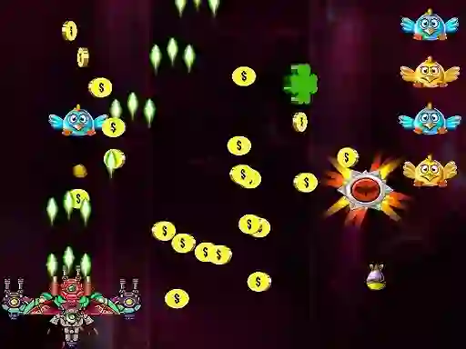 Gioco Space Attack Chicken Invaders in linea