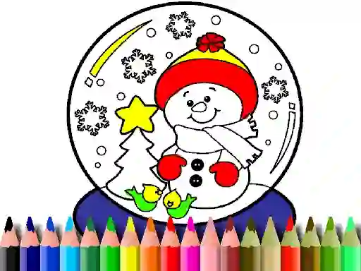 Gioco Back To School: Christmas Coloring Book in linea