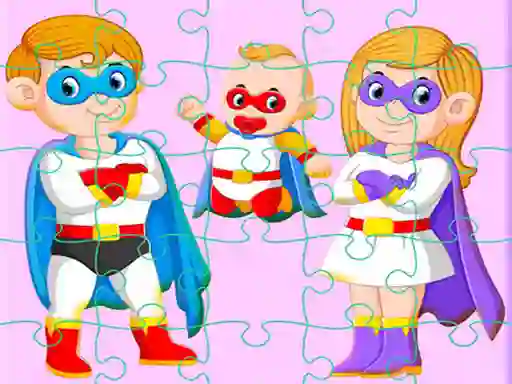Gioco Super Hero Family Jigsaw in linea