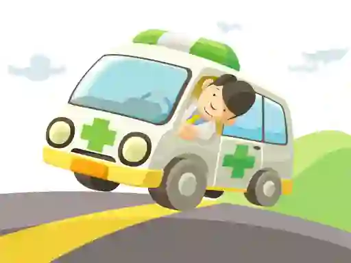 Gioco Cartoon Ambulance in linea