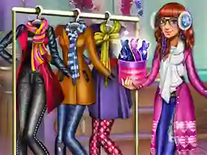 Gioco Tris Winter Fashion Dolly Dress Up in linea