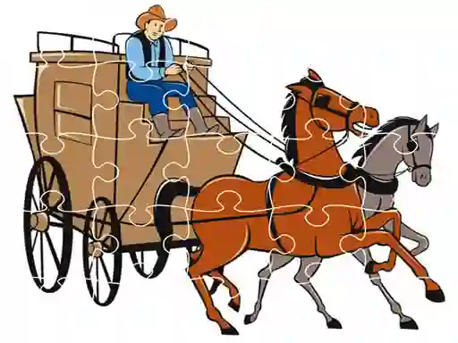 Gioco Wagons Jigsaw in linea