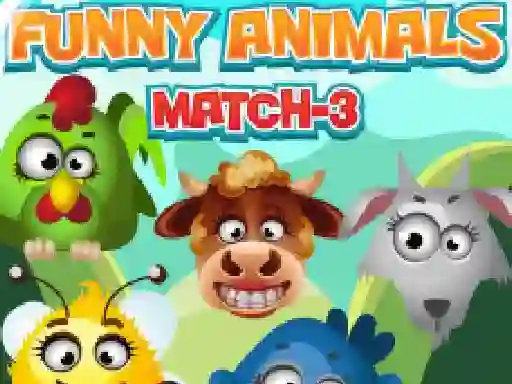 Gioco Funny Animals Match 3 in linea