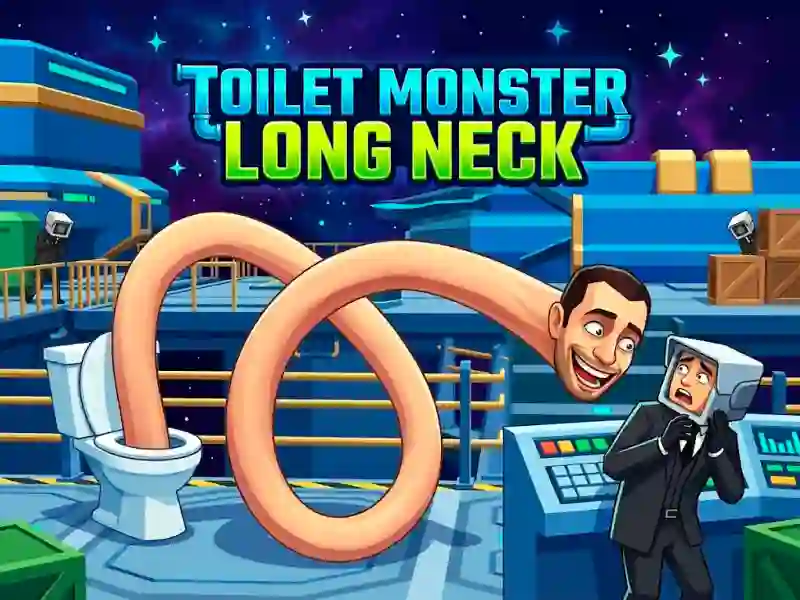 Gioco Toilet Monster Long Neck in linea