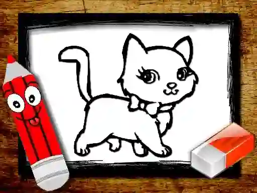 Gioco Back to School: Animals Coloring Book in linea