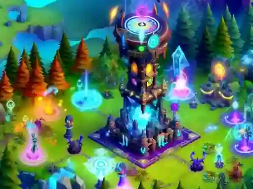 Gioco 2D Fantasy Tower Defence in linea