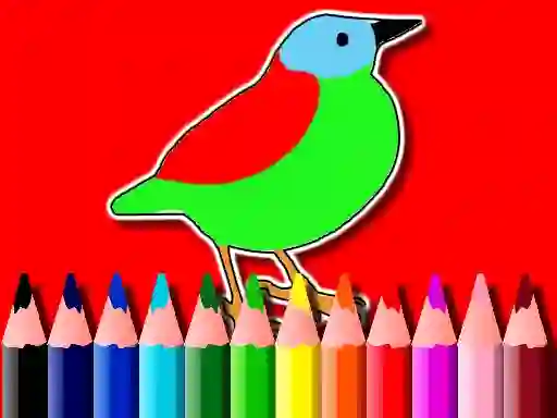 Gioco Back To School: Birds Coloring Book in linea