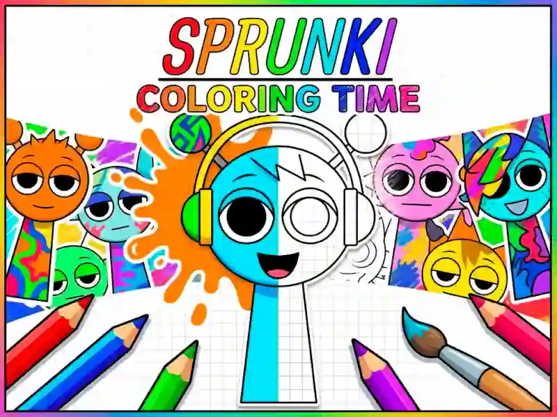Gioco Sprunki Coloring Time in linea