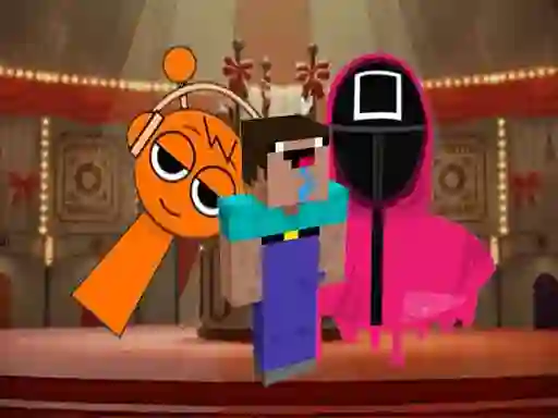 Gioco Nextbots on Minecraft Squid Game Sprunki in linea