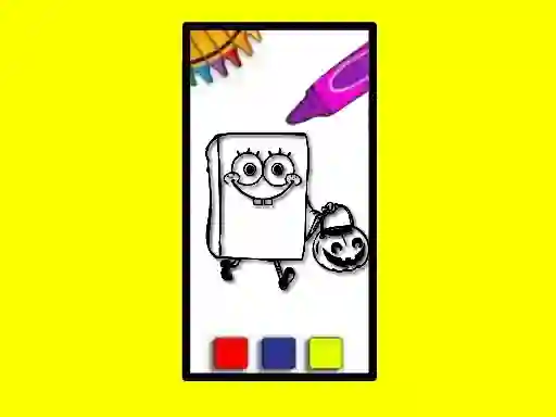 Gioco SpobgeBob Halloween Coloring Book in linea