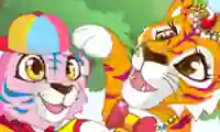 Gioco Mommy and Baby Tiger in linea