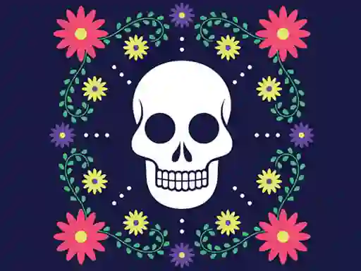 Gioco Colorful Skull Jigsaw in linea