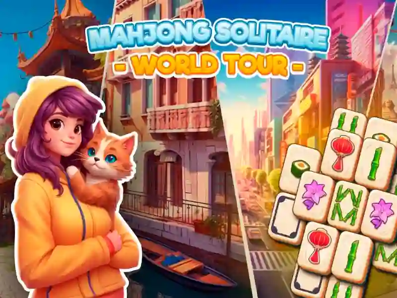 Gioco Mahjong Solitaire: World Tour in linea