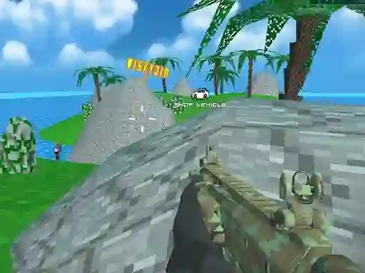 Gioco Blocky Combat SWAT Desert Storm Zombie in linea