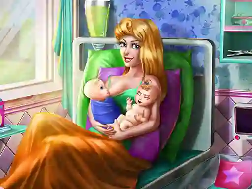 Gioco Sleepy Princess Twins Birth in linea