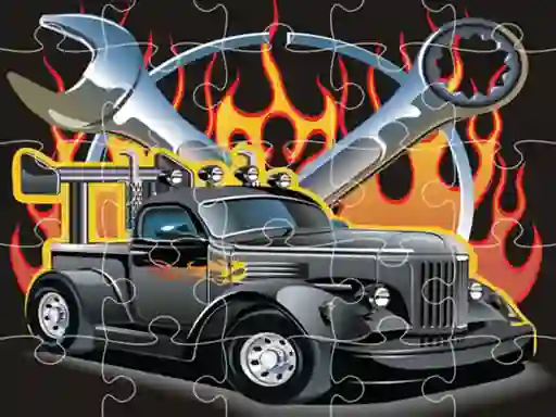 Gioco Hot Rod Jigsaw in linea