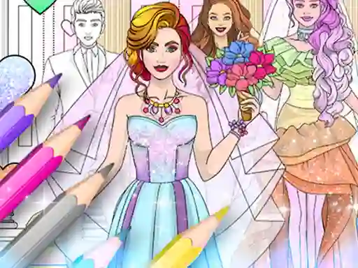 Gioco Wedding Coloring Dress Up in linea