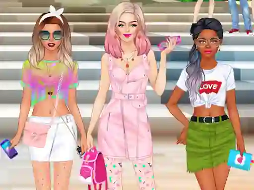 Gioco College Girls Team Fashion Makeover in linea