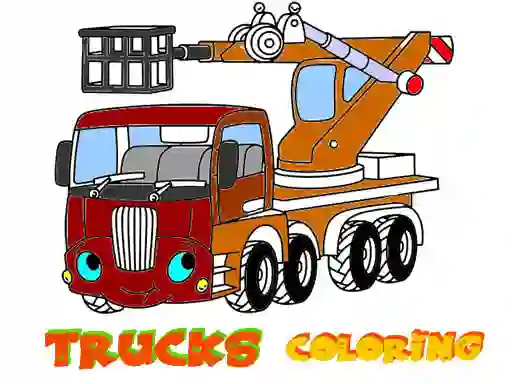 Gioco Funny Trucks Coloring in linea