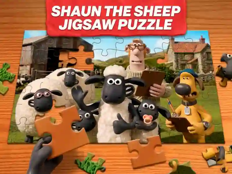 Gioco Shaun the Sheep Jigsaw Puzzle in linea