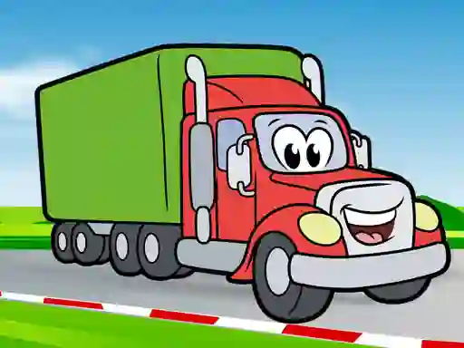 Gioco Happy Trucks Coloring in linea