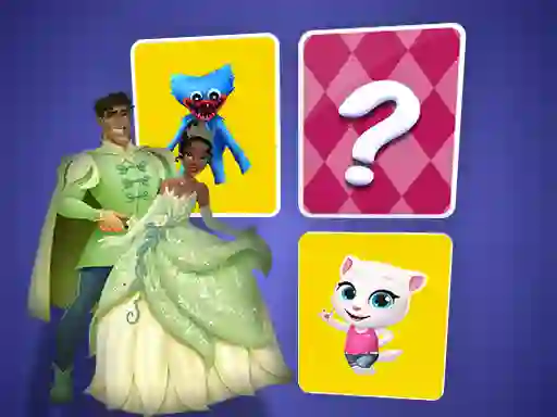 Gioco The Princess and the Frog Memory Card Match in linea