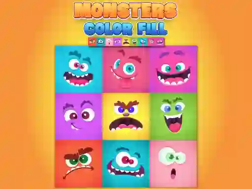 Gioco Monsters Color Fill in linea