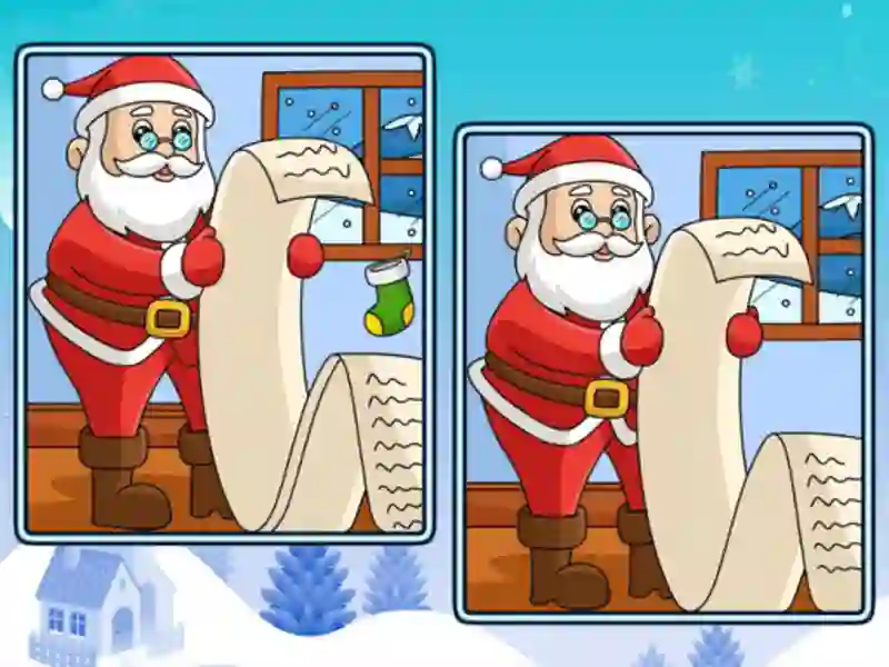 Gioco Christmas Spot the Difference in linea