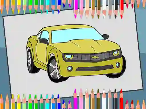 Gioco American Cars Coloring Book in linea