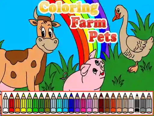 Gioco Coloring Farm Pets in linea