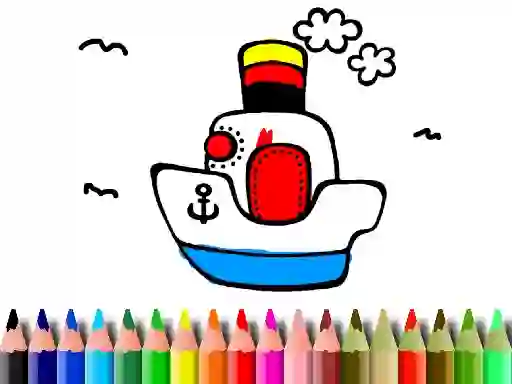 Gioco Back to School: Boat Coloring in linea