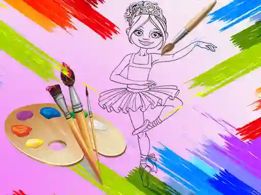 Gioco Little Ballerinas Coloring in linea
