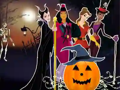 Gioco Princesses Halloween Night in linea