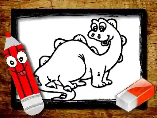 Gioco Back To School: Dinosaur Coloring Book in linea
