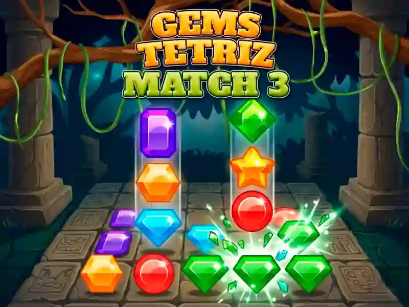 Gioco Gems Tetriz Match 3 in linea