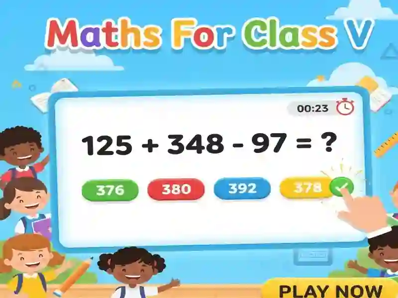 Gioco Maths For Class V in linea