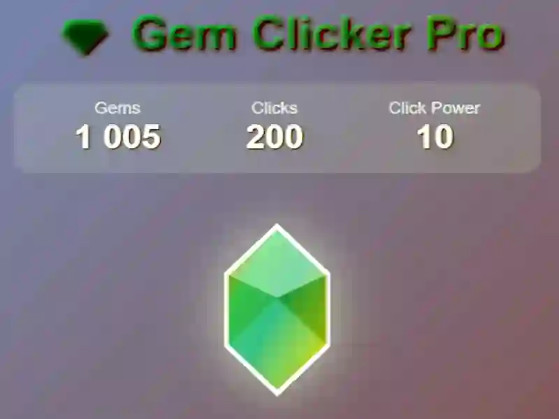 Gioco Gem clicker pro in linea