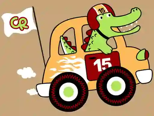 Gioco Fast Racing Cars Coloring in linea