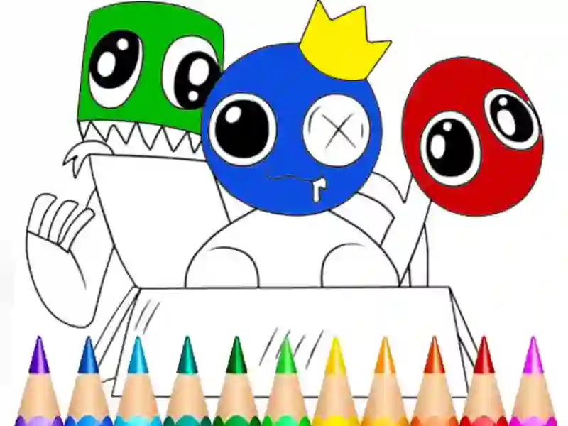Gioco Rainbow Friends Coloring Book in linea