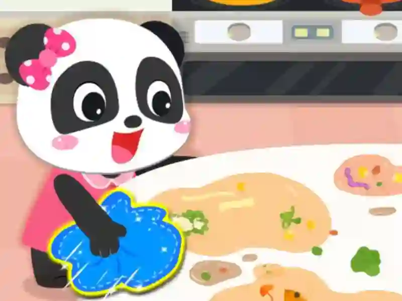 Gioco Baby Panda Cleanup in linea