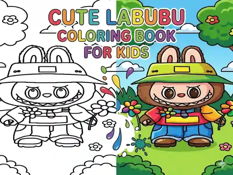 Gioco Cute Labubu Coloring Book for Kids in linea
