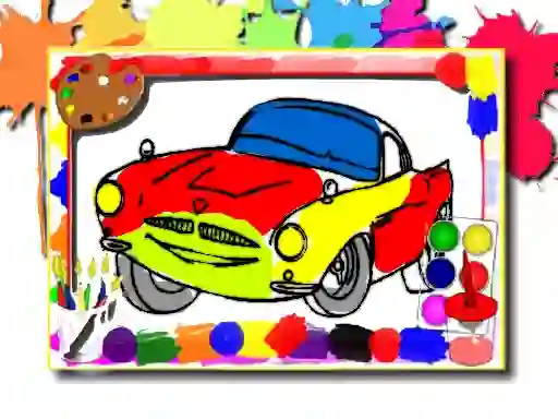 Gioco Racing Cars Coloring Book in linea