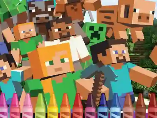 Gioco 4GameGround Minecraft Coloring in linea