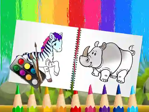 Gioco Funny Animals Coloring Book in linea