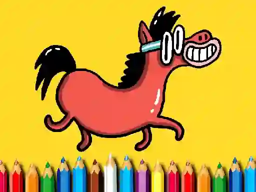 Gioco Back To School: Pony Coloring Book in linea