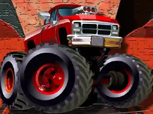 Gioco Crazy Monster Trucks Puzzle in linea