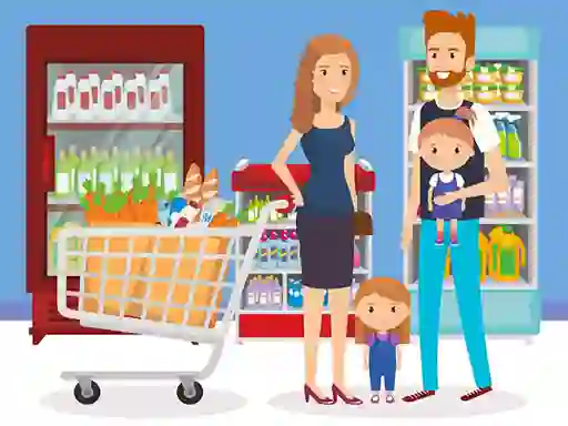 Gioco Happy Shopping Jigsaw in linea