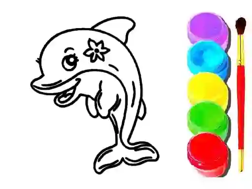 Gioco Dolphin Coloring Book in linea