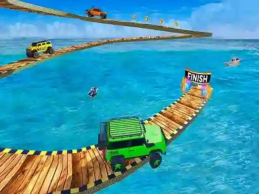 Gioco Impossible Tracks Jeep Stunts Driving in linea
