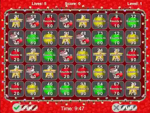 Gioco Christmas Number Crunch Rounding in linea